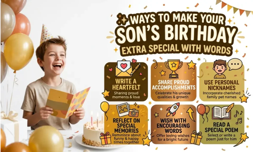 Ways to Make Your Sonβs Birthday Extra Special with Words