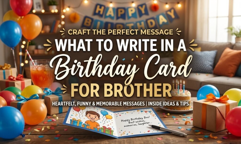 What to Write in a Birthday Card for Brother