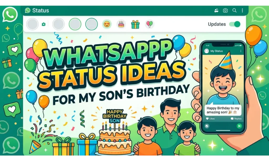 WhatsApp Status for My Sonβs Birthday