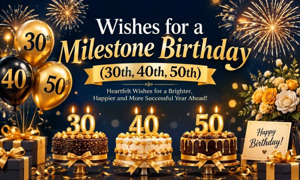 Wishes for a Milestone Birthday