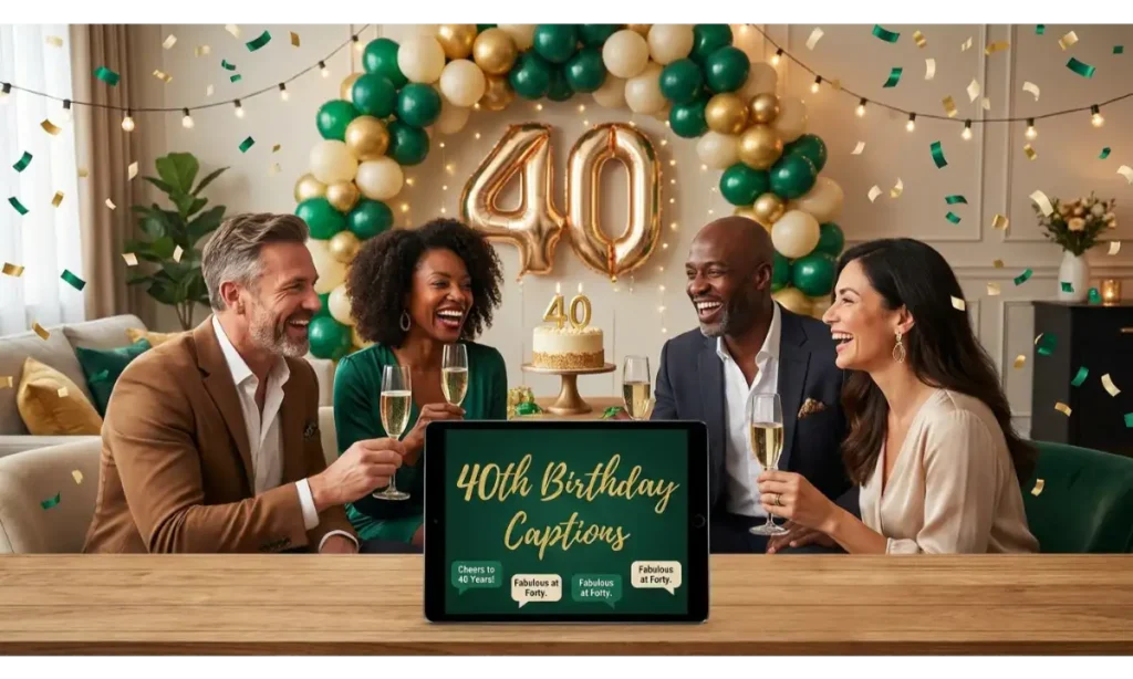 40th Birthday Captions
