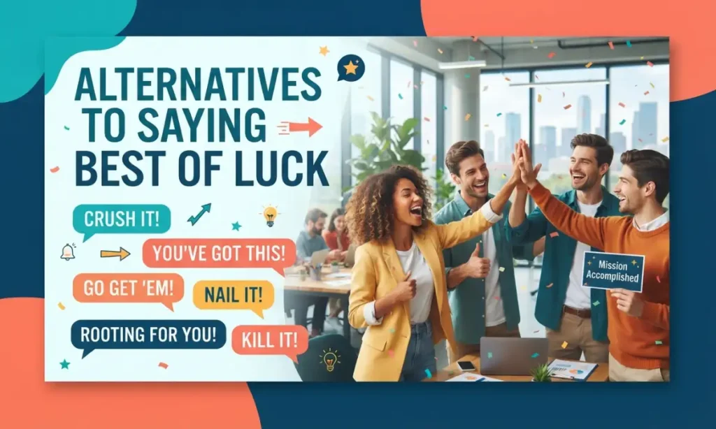 Alternatives to Saying Best of Luck