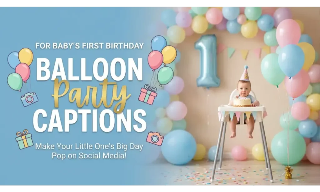 Balloon Party Captions