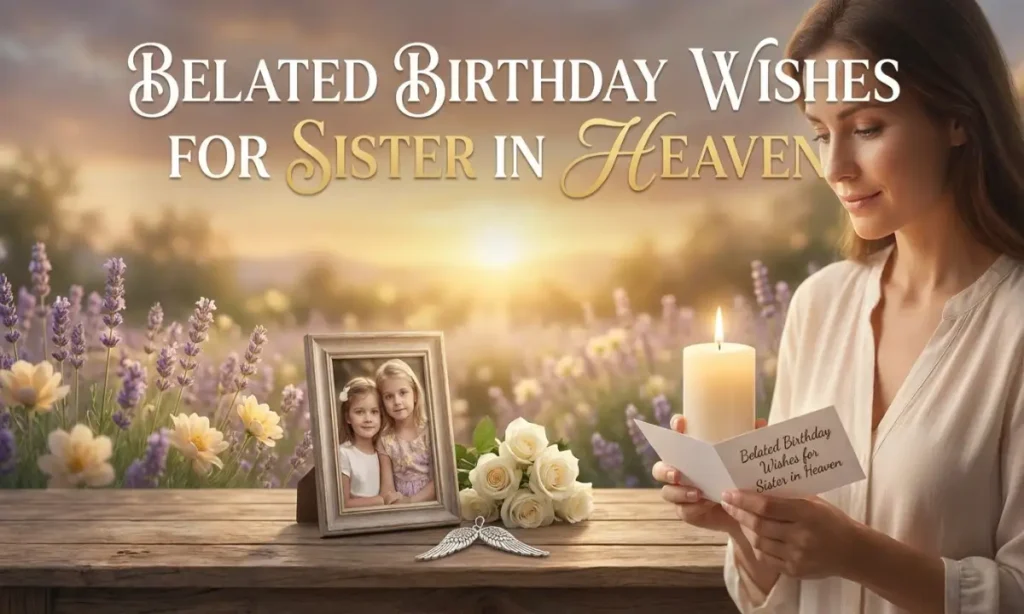 Belated Birthday Wishes for Sister in Heaven
