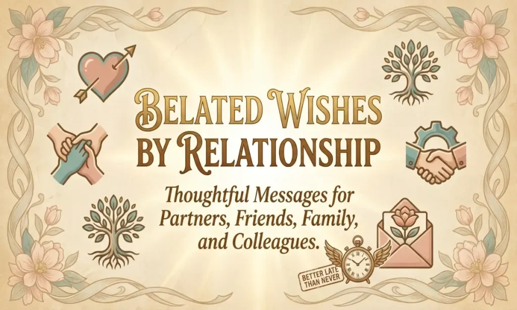 Belated Wishes by Relationship