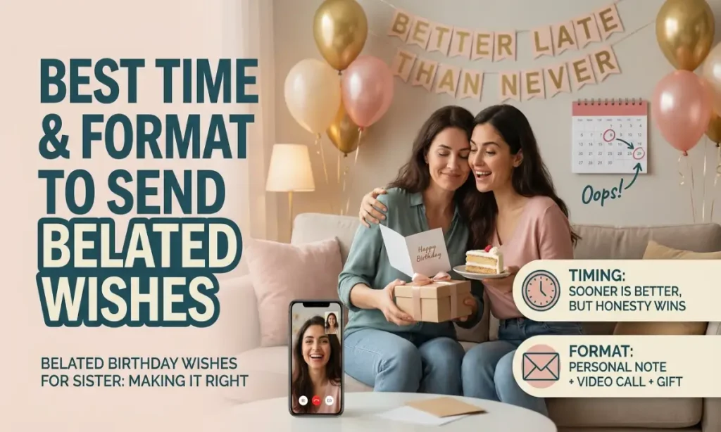 Best Time and Format to Send Belated Wishes