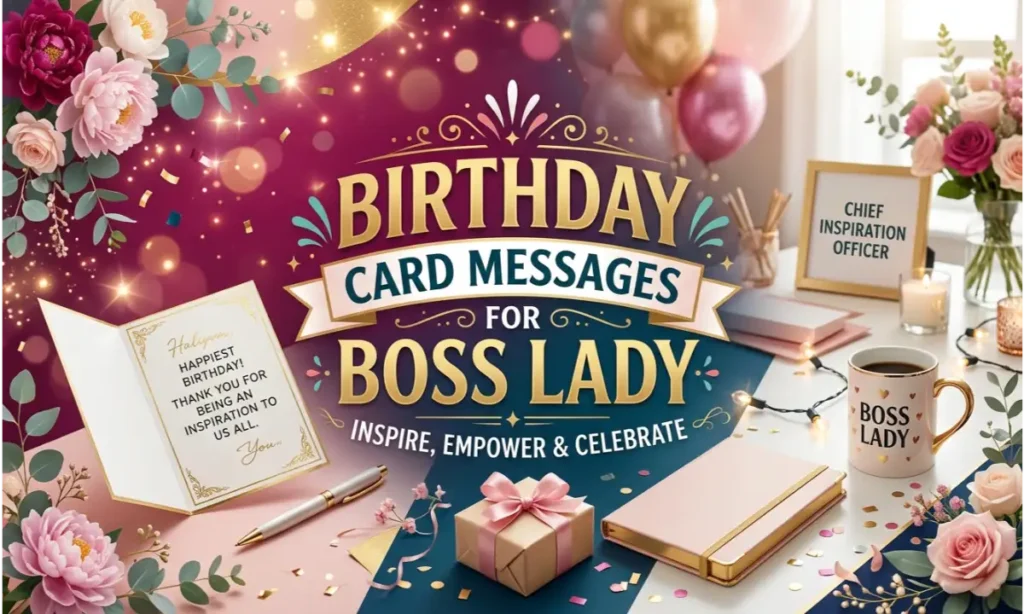 Birthday Card Messages for Boss Lady
