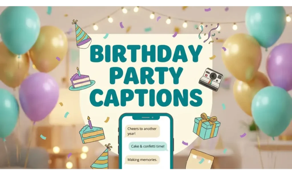Birthday Party Captions