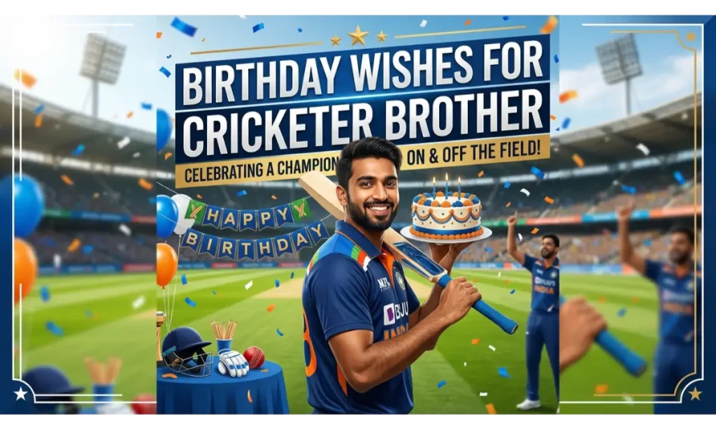 Birthday Wishes For Cricketer Brother