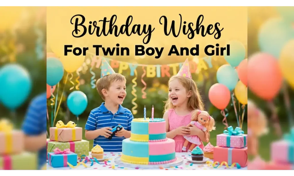Birthday Wishes For Twin Boy And Girl