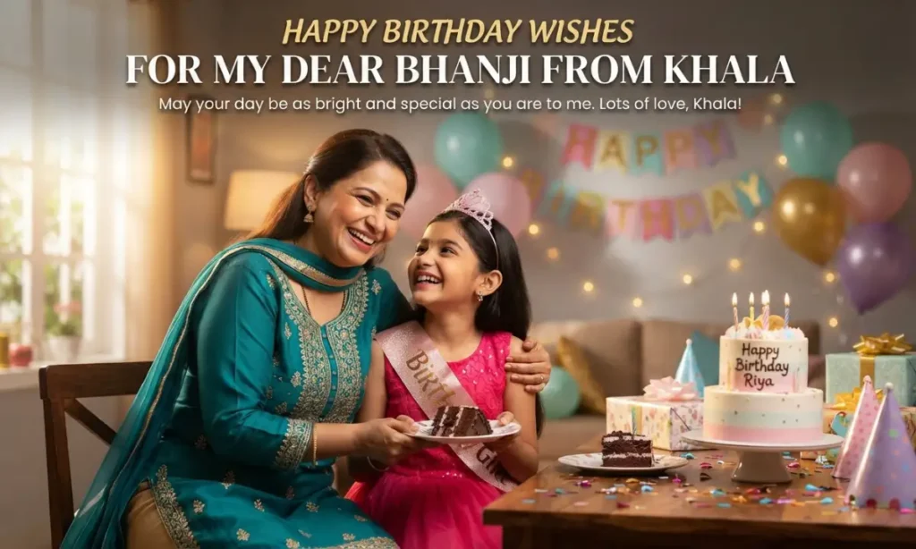 Birthday Wishes for Bhanji from Khala
