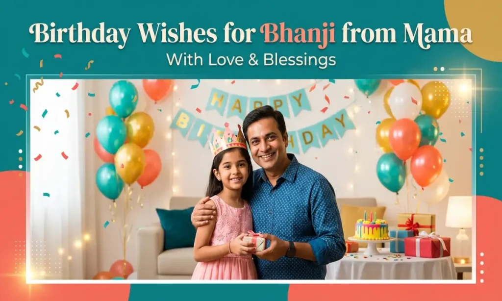 Birthday Wishes for Bhanji from Mama