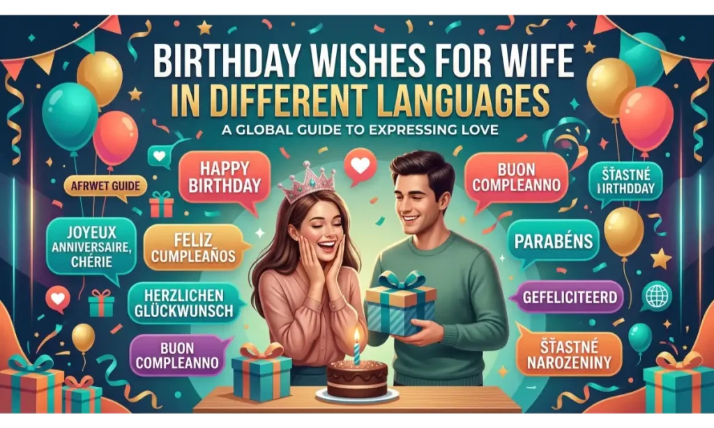 Birthday Wishes for Wife in Different Languages