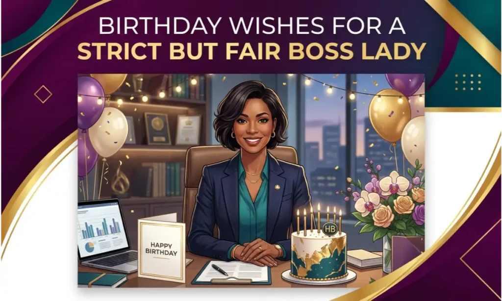 Birthday Wishes for a Strict but Fair Boss Lady