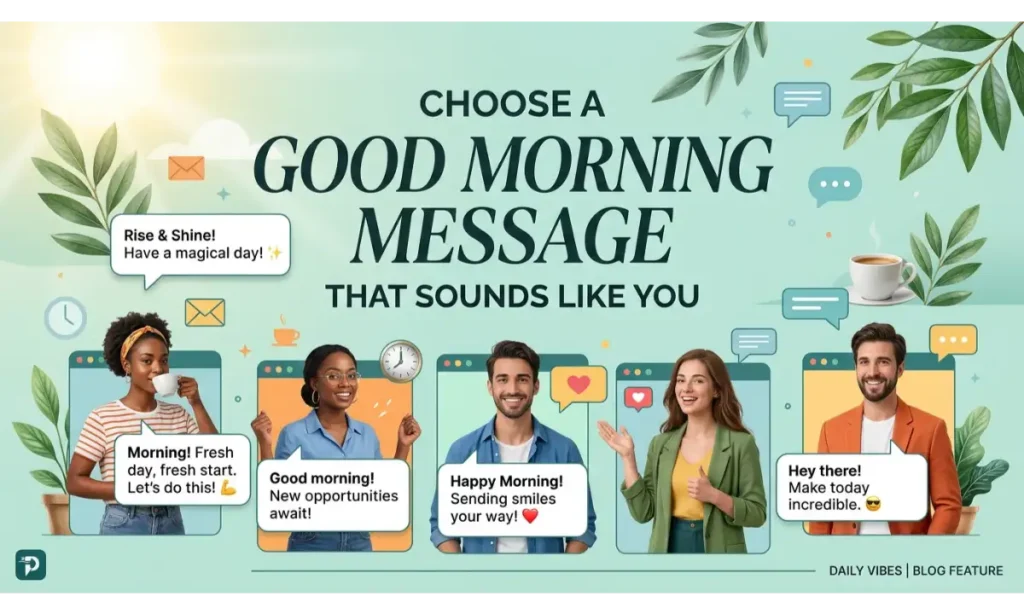 Choose A Good Morning Message