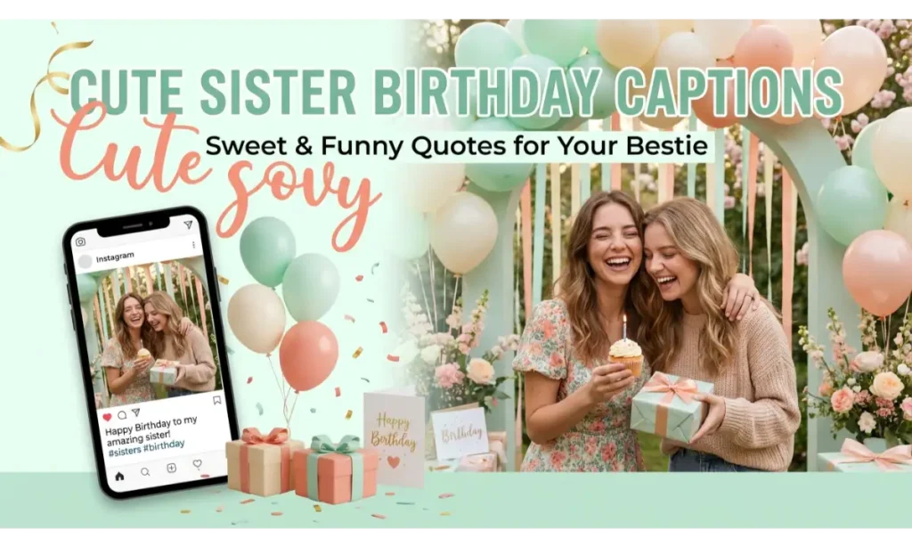 Cute Sister Birthday Captions