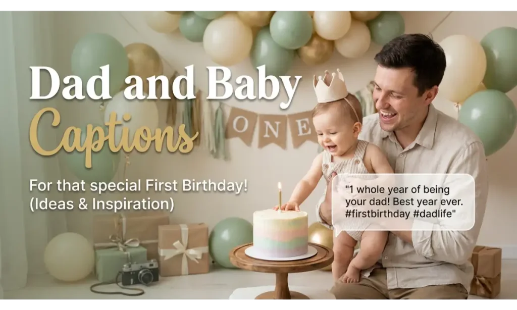 Dad and Baby Captions