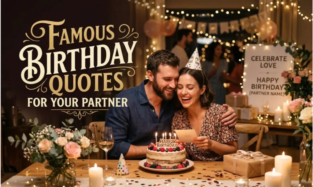 Famous Birthday Quotes for Your Partner