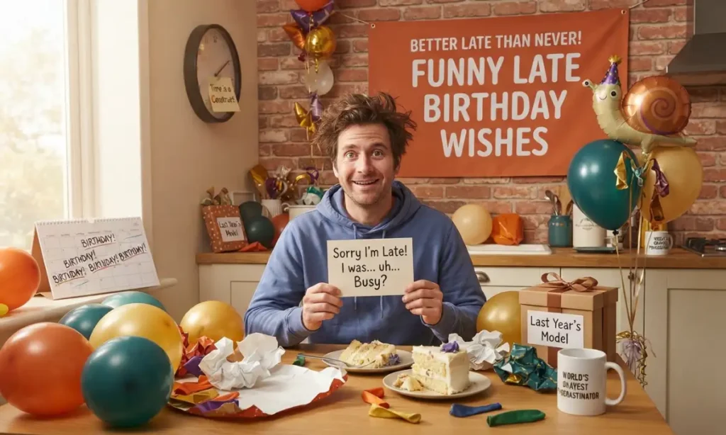 Funny Late Birthday Wishes