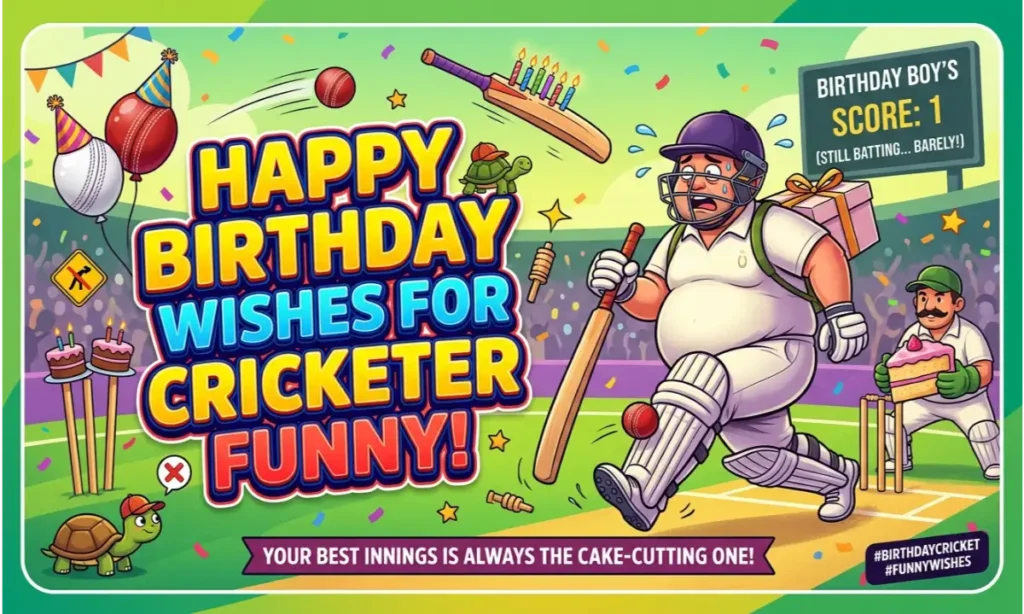 Happy Birthday Wishes For Cricketer Funny