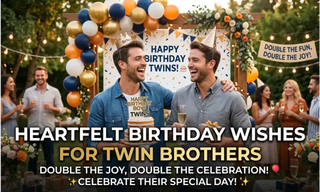 Heartfelt Birthday Wishes for Twin Brothers