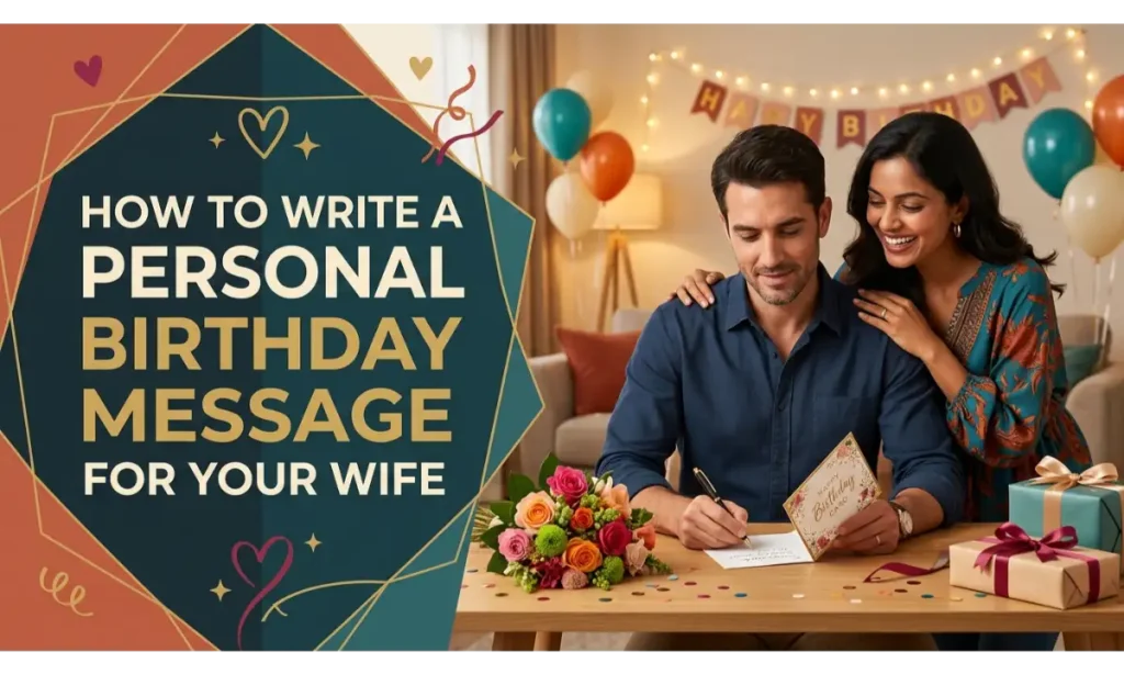 How to Write a Personal Birthday Message for Your Wife