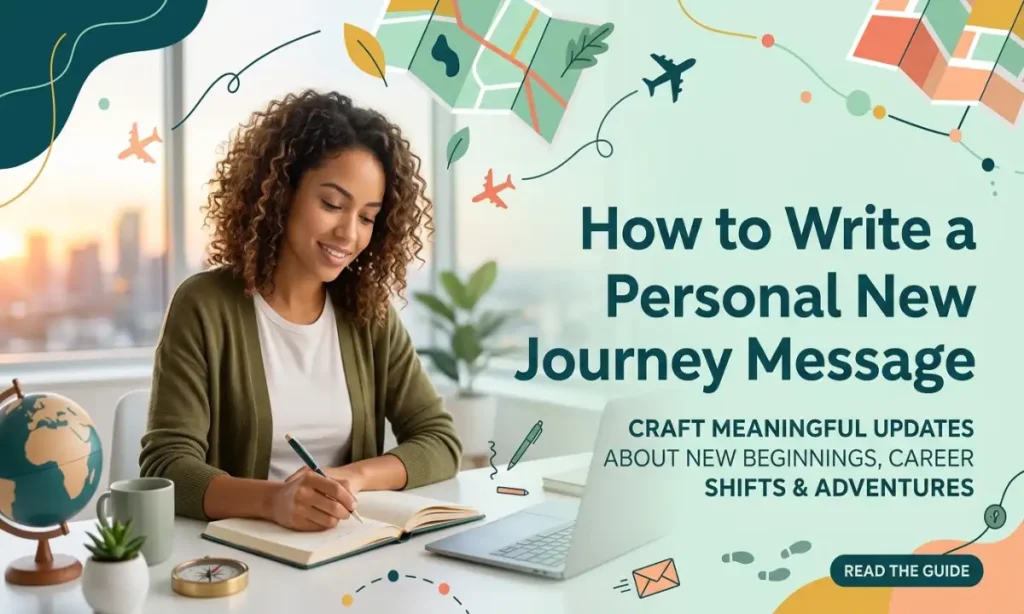 How to Write a Personal New Journey Message