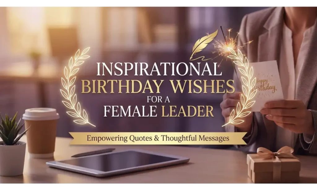 Inspirational Birthday Wishes for a Female Leader