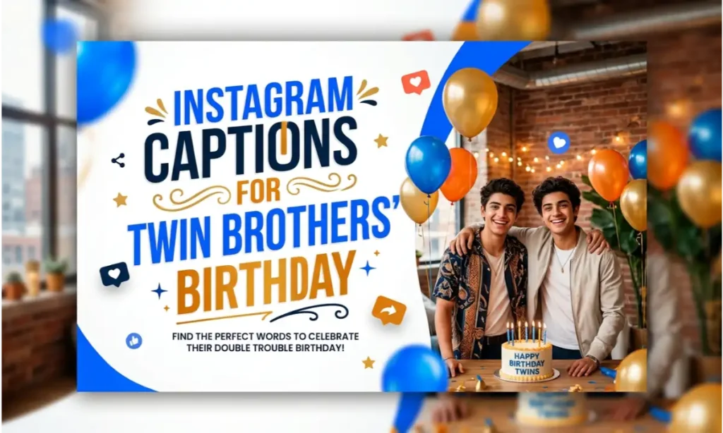 Instagram Captions for Twin Brothers’ Birthday