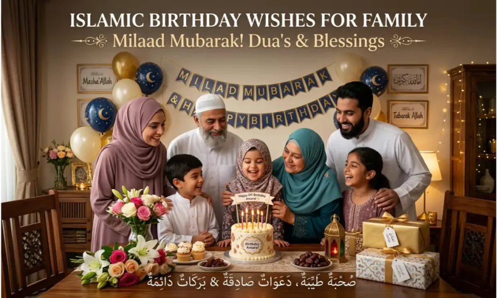 Islamic Birthday Wishes for Family