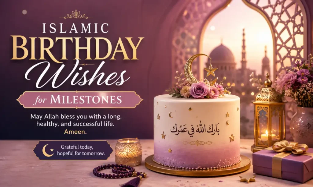 Islamic Birthday Wishes for Milestones