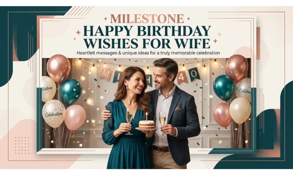 Milestone Happy Birthday Wishes for Wife