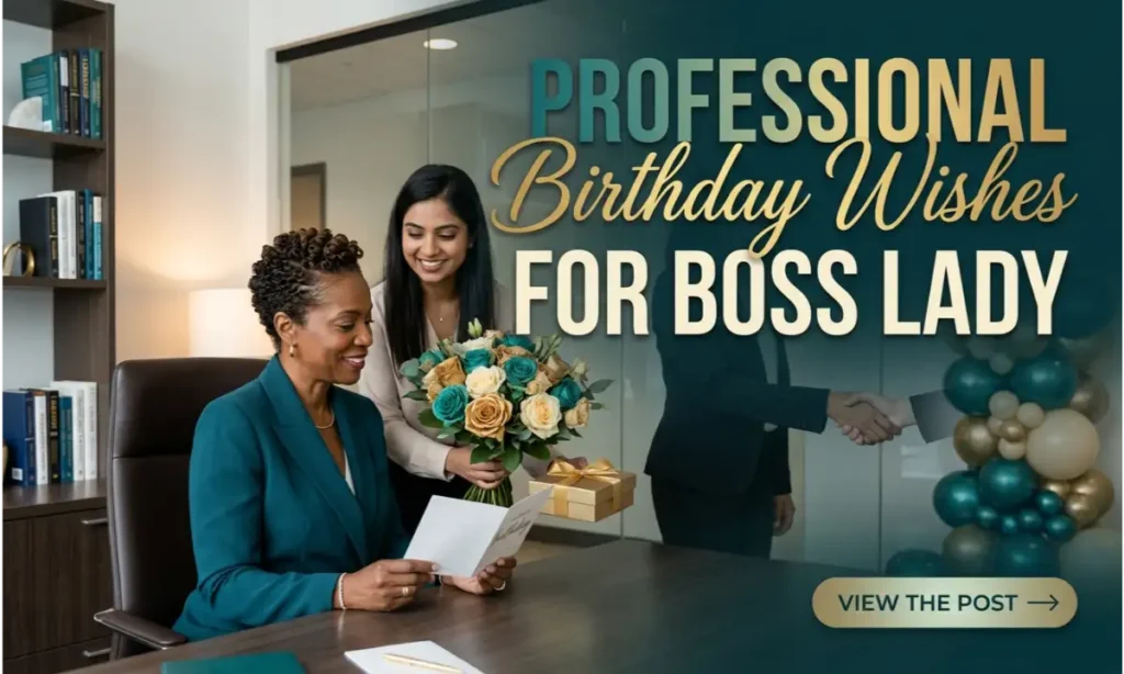 Professional Birthday Wishes for Boss Lady