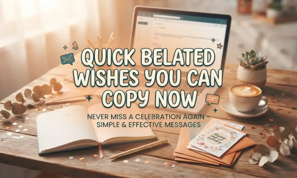 Quick Belated Wishes You Can Copy Now