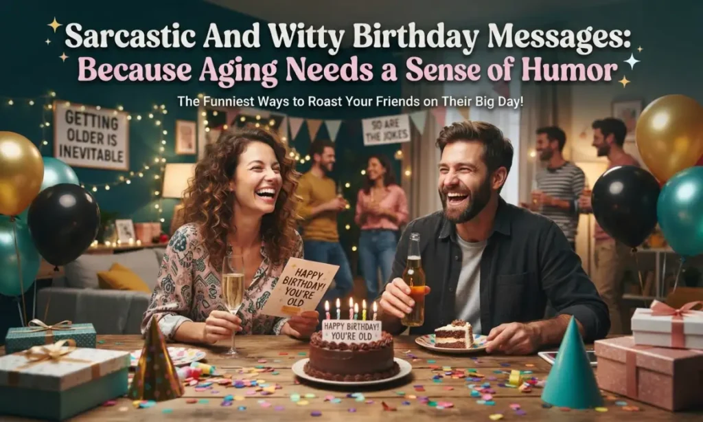 Sarcastic And Witty Birthday Messages