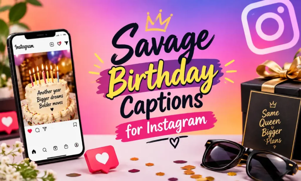 Savage Birthday Captions for Instagram