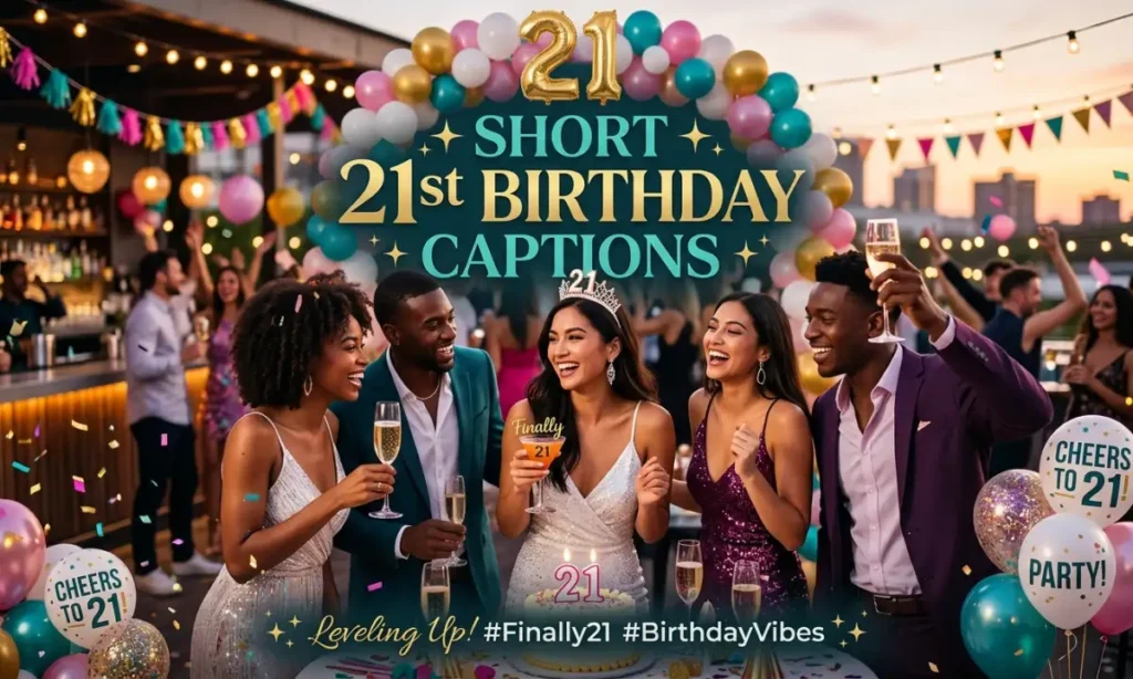 Short 21st Birthday Captions