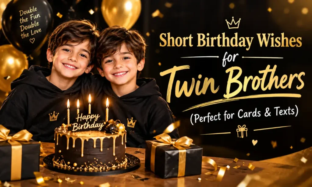 Short Birthday Wishes for Twin Brothers