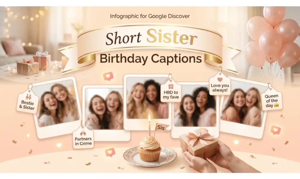 Short Sister Birthday Captions