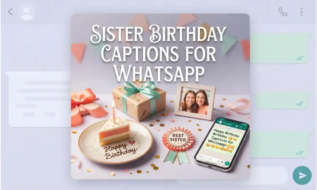 Sister Birthday Captions for WhatsApp