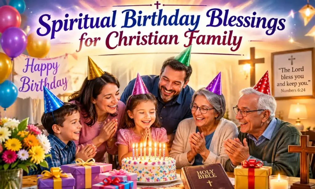 Spiritual Birthday Blessings for Christian Family