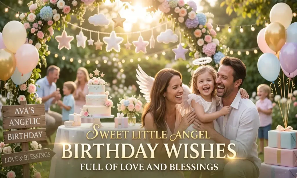 Sweet Little Angel Birthday Wishes