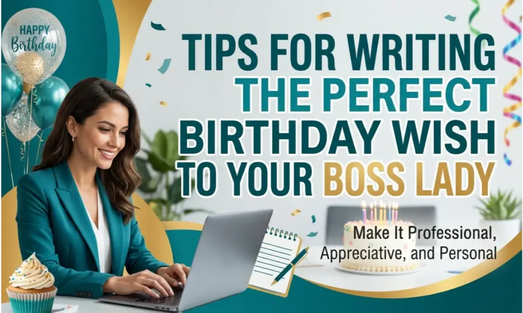Tips for Writing the Perfect Birthday Wish to Your Boss Lady