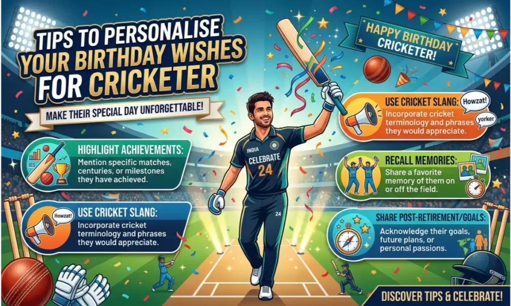 Tips to Personalise Your Birthday Wishes for Cricketer