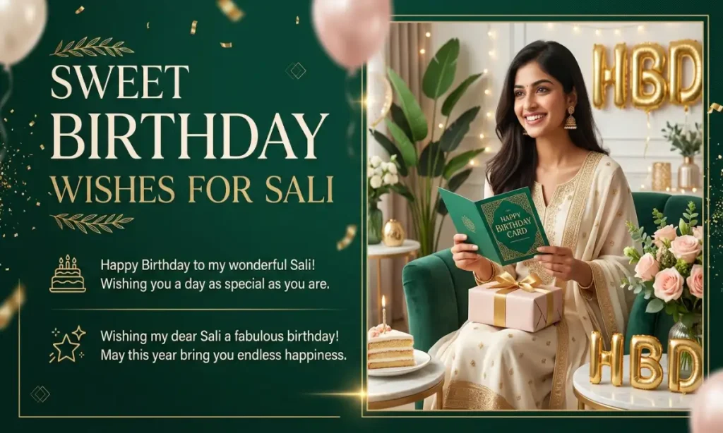 Two-Line Birthday Wishes For Sali