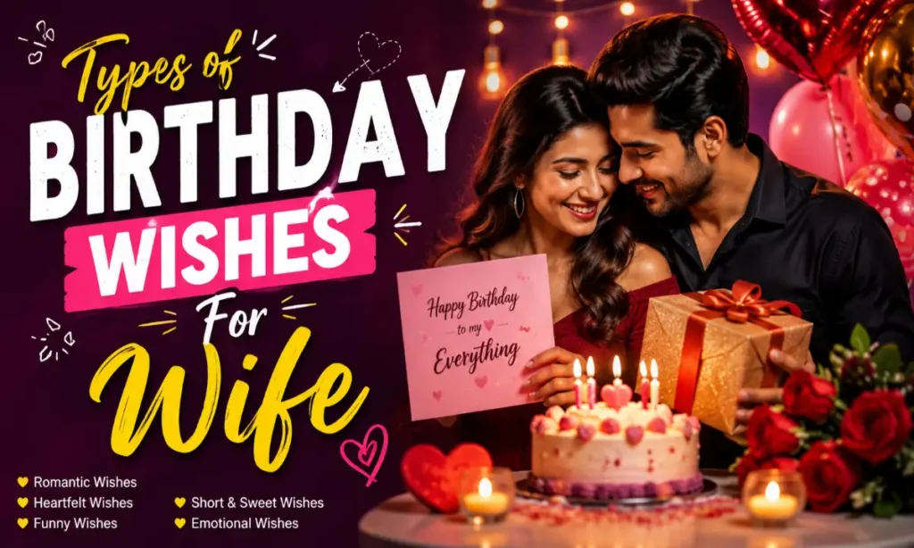 Types of Birthday Wishes for Wife