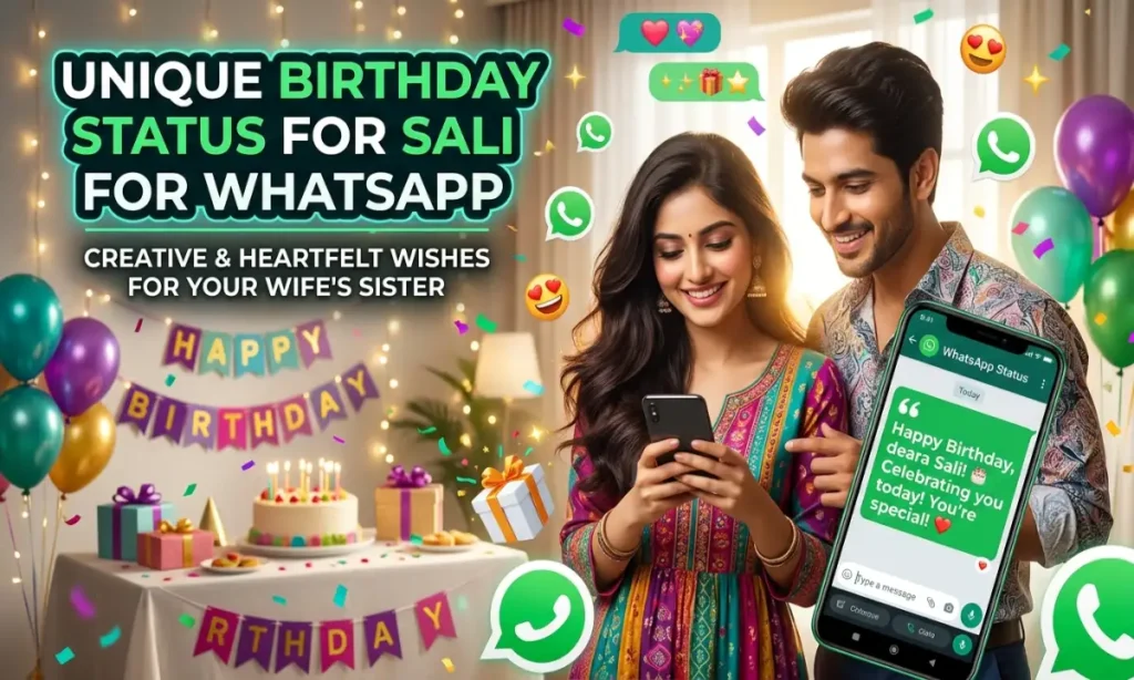 Unique Birthday Status For Sali For Whatsapp
