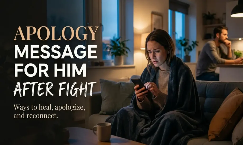 Apology Message For Him After Fight
