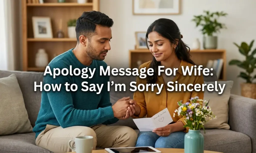 Apology Message For Wife