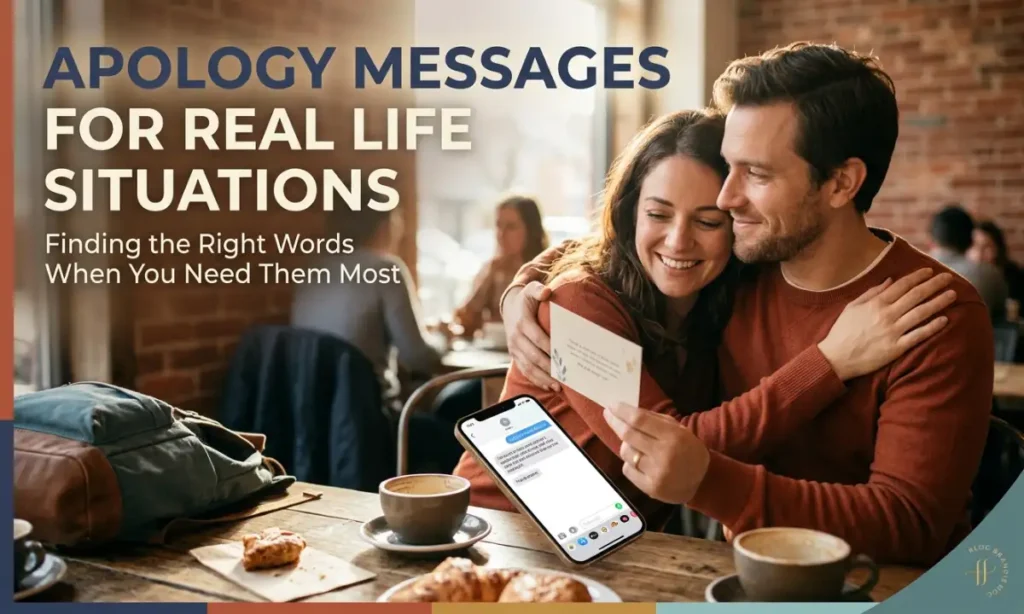 Apology Messages For Real Life Situations